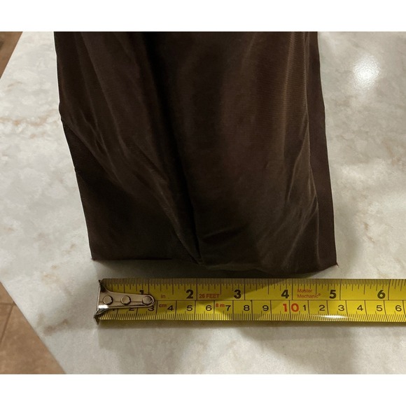 Longchamp Tote Bag Brown Leather Trim Logo Nylon Travel Shopping Shoulder - Picture 7 of 14